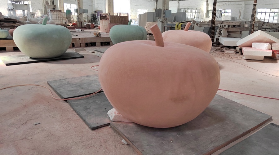 飾紀(jì)上品GRC廠家-北京昌平GRC蘋(píng)果車檔隔離墩工程案例