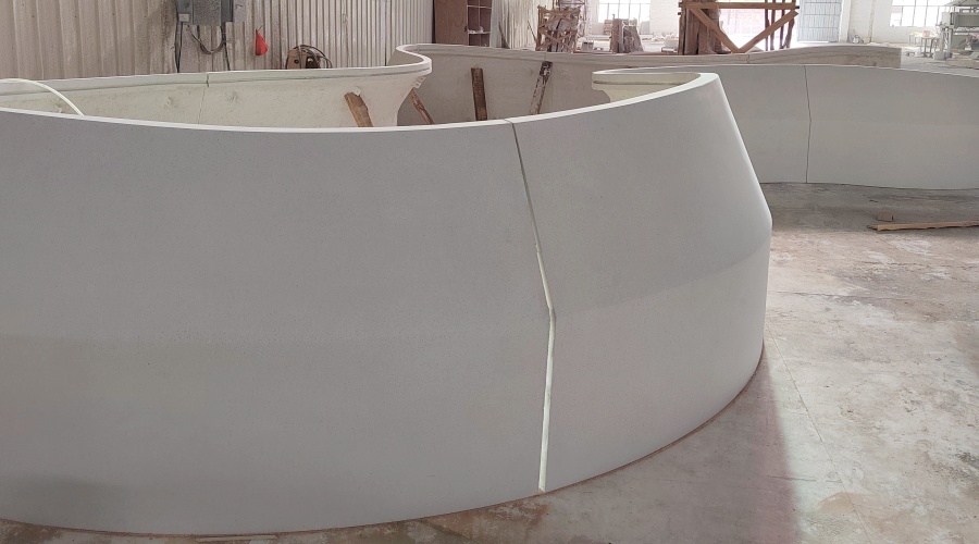 飾紀上品GRC廠家-廣州天環(huán)廣場GRC水磨石坐凳工程案例