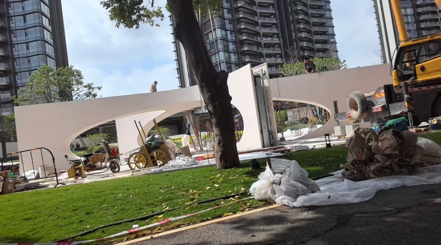 廣州南天名苑UHPC構件雕塑工程案例