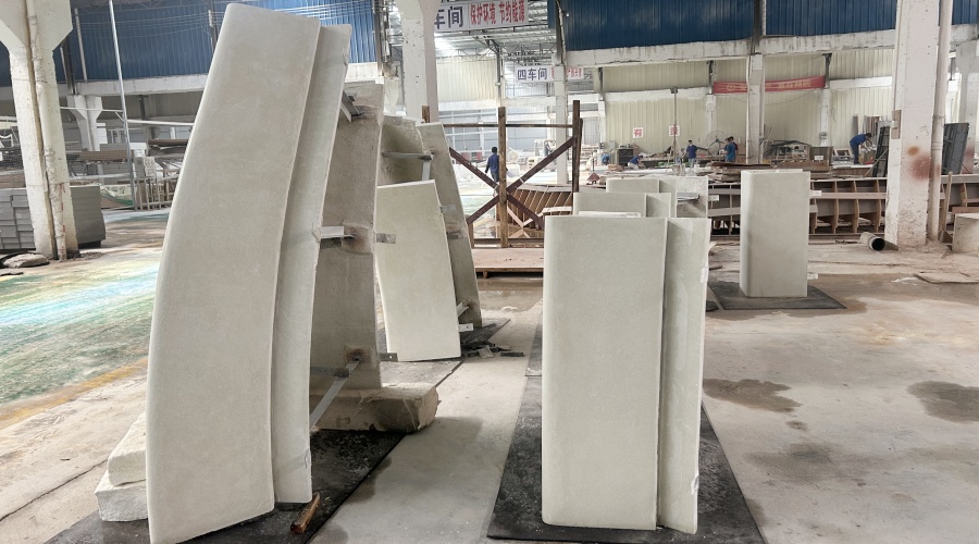 廣州海珠區琶洲展館GRC坐凳的工程案例