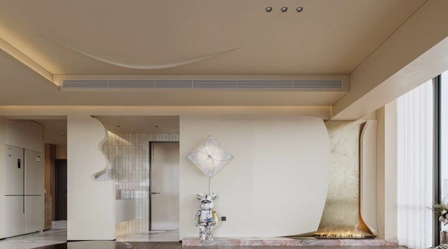 成都客廳GRG吊頂造型全案落地