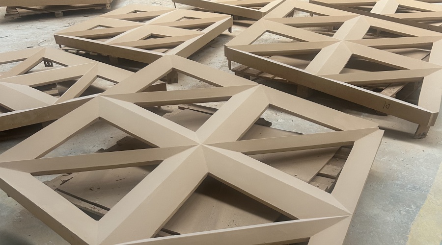 惠州茶葉產(chǎn)業(yè)園彩色UHPC鏤空幕墻板工程案例