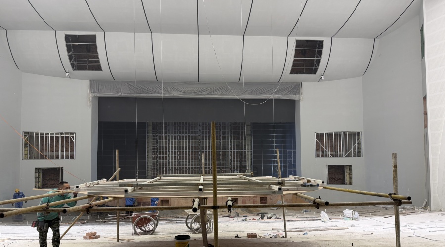 報(bào)告廳GRG吊頂墻面造型